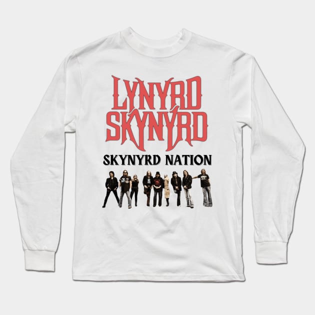 Skynyrd Nation Original Aesthetic Tribute 〶 Long Sleeve T-Shirt by Terahertz'Cloth